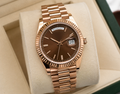 Rose Gold Presidential Brown Dial Automatic Watch- Including BOX